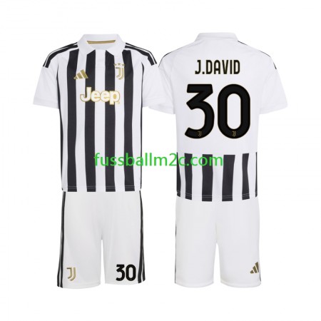 Fußballtrikots Juventus Jonathan David 30 Kinder Heim Trikotsatz 2026-2027 Fußballtrikots Juventus Jonathan David 30 Kinder Heim Trikotsatz 2026-2027